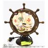 Image 1 : DUTCH WOODEN SHOE SHIP LAMP
