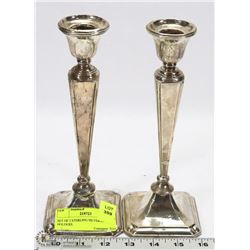 SET OF 2 SILVER PLATED  HANDLE HOLDERS.