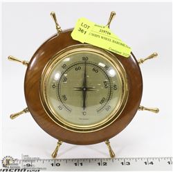 VINTAGE SHIPS WHEEL BAROMETER