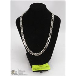 HEAVY LINK 18" SILVER NECKLACE STAMPED 925