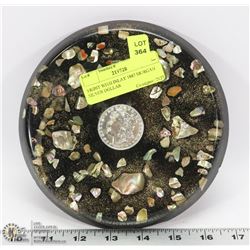 TRIBIT WITH INLAY 1887 MORGAN SILVER DOLLAR