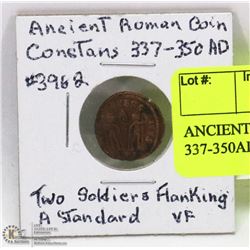 ANCIENT ROMAN COIN CONSTANS 337-350AD.