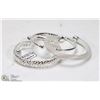 Image 1 : 4) NEW 4PC SILVER PLATED BRACELETS