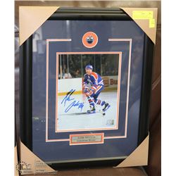 EDMONTON OILERS GLEN ANDERSON SIGNED AND FRAMED