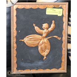 VINTAGE COPPER DANCER FRAMED