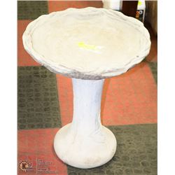 CONCRETE FLOWER BIRDBATH 18" X 22"