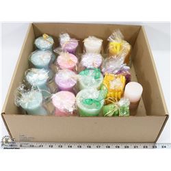 FLAT  OF ASSORTED CANDLES