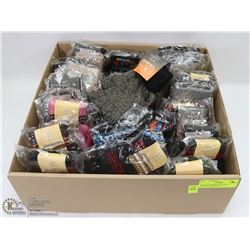 FLAT OF ASSORTED CLOTH FINGERLESS GLOVES & MITTS