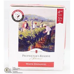 PROPRIETORS RESERVE WHITE ZINFANDEL WINE BOX
