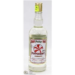 PHILLIPS PEPPERMINT SCHNAPPS 15%-750ML