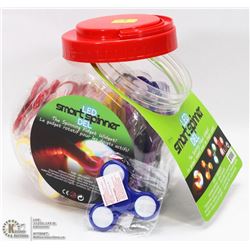 CONTAINER WITH 40 LED SMART SPINNERS