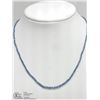 Image 1 : 8) 14K YELLOW GOLD SAPPHIRE BEAD NECKLACE
