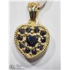 Image 2 : 11) GP ST. SILVER GEMSTONE REVERSIBLE PENDANT