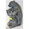 Image 1 : WOLF ORIGINAL SOAP STONE INUIT CARVING.
