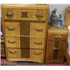 Image 2 : 7PC VINTAGE BEDROOM SUITE INCL DOUBLE BEDFRAME,