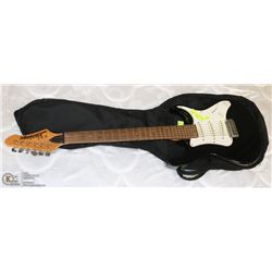 VANTAGE ELECTRIC GUITAR BLACK WITH SOFT CASE