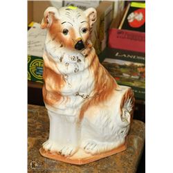 VINTAGE ESTATE CERAMIC DOG ORNAMENT