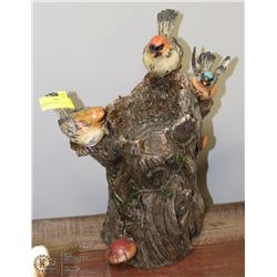 BIRD BATH GARDEN STATUE - 20"H X 14"W
