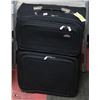Image 1 : LARGE BLACK SAMSONITE SUITCASE & 2 SUIT HOLDERS