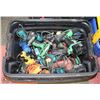 Image 1 : LARGE TOTE FILLED WITH ASSORTED POWER TOOLS