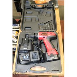 AIR CO 14.4 VOLT CORDLESS DRILL WITH EXTRA