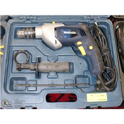 MASTERCRAFT HAMMER DRILL WITH BIT SET. TOOLS