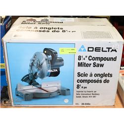 DELTA 8 1/4" COMPOUND MITRE SAW. TOOLS