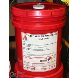 5 GALLON PAIL OF CITGARD 10W MOTOR OIL