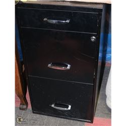 3 DRAWER FILING CABINET AS IS