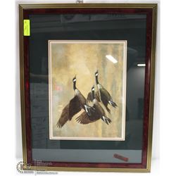 GEESE FRAMED PRINT BY CHRISTOPHER FORREST