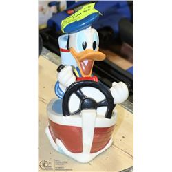 VINTAGE WALT DISNEY DONALD DUCK COIN BANK