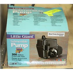 NEW SUBMERSIBLE PUMP 300 GAL/PER HOUR