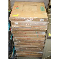 15 BOXES OF 18"X18" PORCELAIN TAN RUSTIC TILES