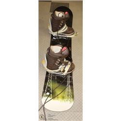 K2 SNOWBOARD WITH BOOTS AND BINDINGS