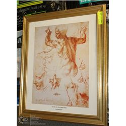 MICHELANGELO FRAMED PICTURE
