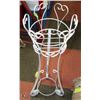 Image 1 : WHITE WROUGHT IRON PLANT STAND -