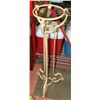 Image 1 : GOLD TONE COLORED CAST IRON PLANT STAND -
