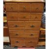 Image 2 : 5PC MAPLE BEDROOM SET WITH MIRROR
