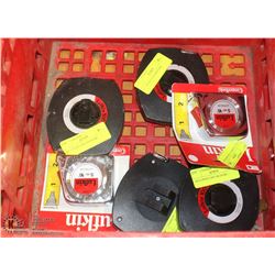 GROUP OF 6 LUFKIN TAPE MEASURES