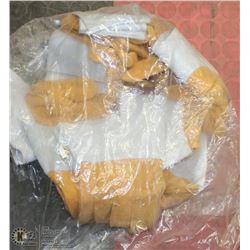 6 PAIRS OF GAUNTLET  WORK GLOVES