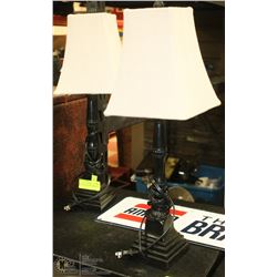 PAIR OF SHOWHOME LAMPS. HOME