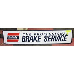 AMMCO THE PROFESSIONAL ENAMEL BRAKE SERVICE SIGN