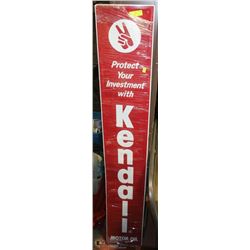 KENDALL MOTOR OIL TIN SIGN 'PROTECT YOUR