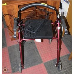 WALKER WITH SEAT AND BASKET