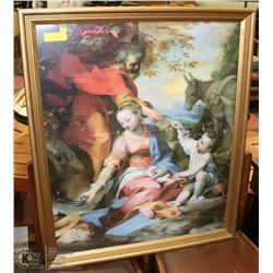 LARGE " FAMILY" FRAMED PICTURE