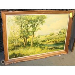 VINTAGE ROBERT WOOD FRAMED PICTURE 41X29.