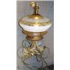 Image 1 : VINTAGE HANGING SWAG GLASS LAMP