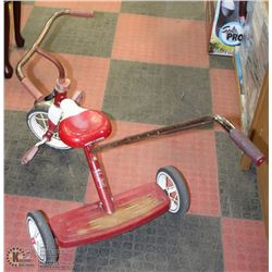 RADIO FLYER TRICYCLE WITH PUSH BAR