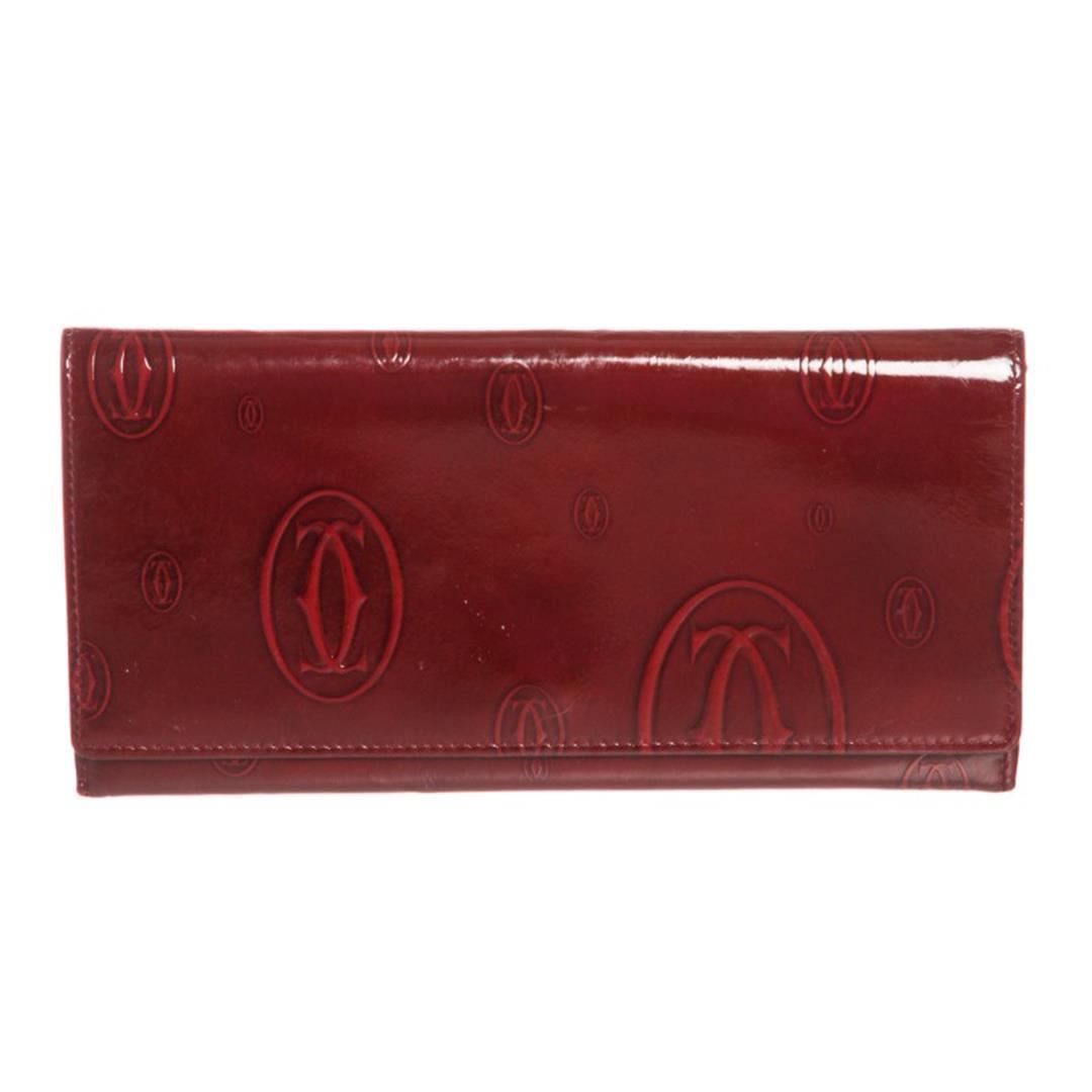 Cartier Red Patent Leather Happy Birthday Wallet