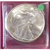 Image 1 : Two 2002 Silver Eagle Dollars